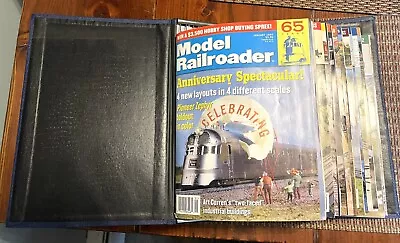 Lot Of All 12 Model Railroader Train  Magazines From 1999 Plus Hard Binder Ex • $19.95