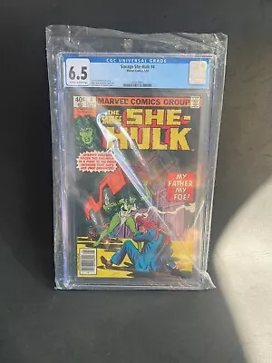 CGC Savage She-hulk #4 Comic Book Marvel Encapsulate Selling A Lot 6.5 Rating Vi • $3.99