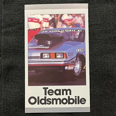 1986 Team Oldsmobile BROCHURE Catalog Vintage Warren Johnson Pro Stock NHRA • $25