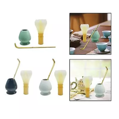 3 Pieces Japanese Matcha Set Traditional Spoon For Holiday Bedroom Gift • $18.29
