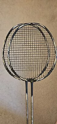 2 Victor Jetsepeed S10 Black And Gold Badminton Rackets  • $300