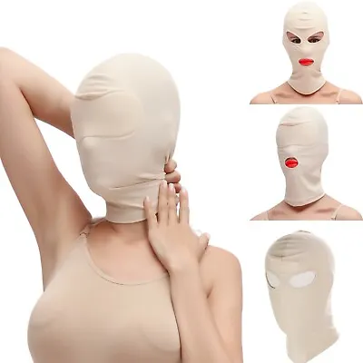 £7.16 • Buy Women Spandex Full Covered Head Hood Open Eyes Mouth Headgear Party Cosplay