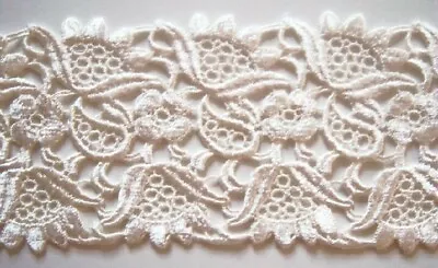 1 Yd. Vintage Venise Lace 3 Inch - 4 Inch Trim Cotton Or Rayon  • $3.98