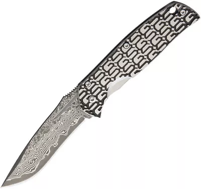 G.Sakai Gentlemans Framelock GS Artwork Stainless Folding Damascus Knife 11165 • $109.84