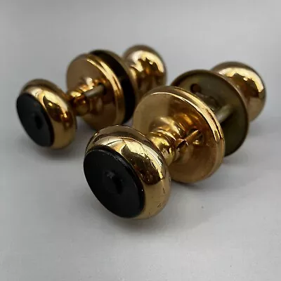 Mid Century Modern Pair Of Copper Door Knobs Handles Vintage Genuine ￼ • $29.95