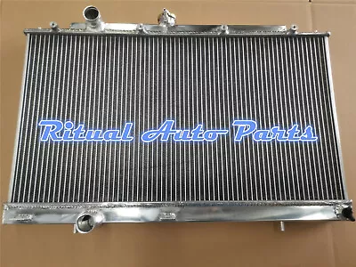 2 Row Aluminum Radiator For Mitsubishi Lancer EVO4 EVO5 EVO6 1996-2001 97 98 MT • $139