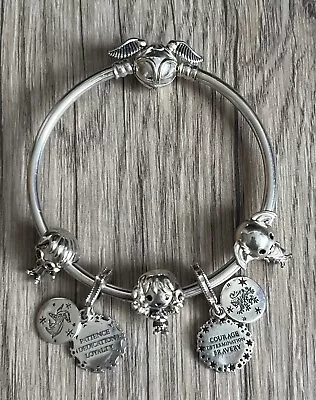 All Genuine Pandora Harry Potter & Friends Charm Bracket 19cms Never Worn. • £50