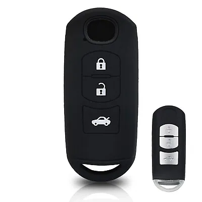 Fit For MAZDA 2 3 5 6 CX-3 3Button Remote Smart Key Fob Silicone Skin Case Cover • $5.62