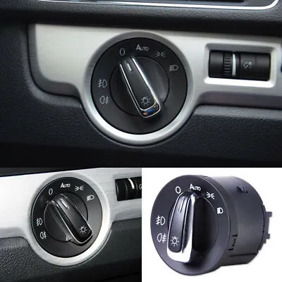 AUTO Headlight Switch For VW Passat B7 Scirocco Polo Touran EOS Tiguan CC Beetle • $16.99