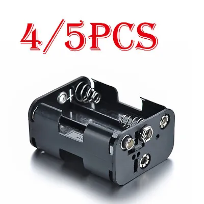 4/5Pcs Plastic AAx6 / AA X 6 Battery Holder Box Case For 9V Battery With Snap • $14.60