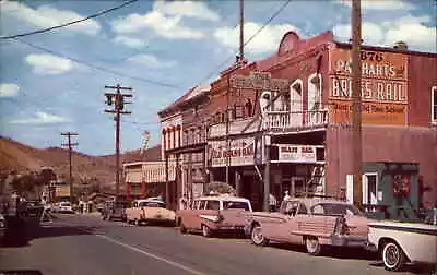 Virginia City Nevada NV Mining Town 1960s Cars Street Scene Vintage PC • $8.29