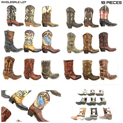 WHOLESALE LOT 18 TEXAS Western Cowboy Cowgirl Boot Souvenir Fridge Magnet Clips • $38.99