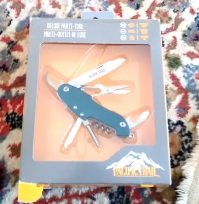 Pacific Trail Deluxe Multi Tool Knife Etc. Beautiful Blue Color   New In Box • $15