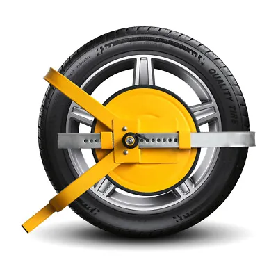 Wheel Defender Lock Clamp Car Caravan Trailer Security Keys Heavy Duty 13''-15'' • $49.99
