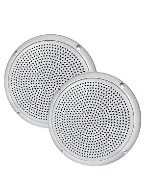 2 Pack - Elite M5525W 6  35 Watt Waterproof Marine Grade Recessed Mount Speaker • $18.95