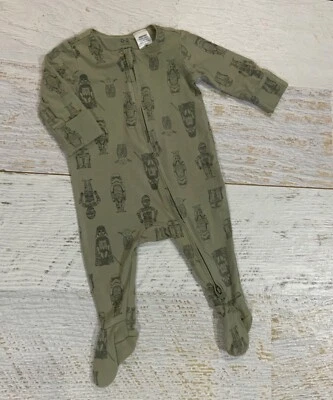 Baby Girls Boys Sz 000 0-3 Mths COTTON ON Cotton Allinone ZIPPY STARWARS • $8.90