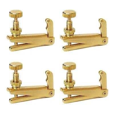 Adore Pro Violin Fine Tuners - 4 Pcs Gold String Adjusters For 3/4 & 4/4 Fiddle • $10.98