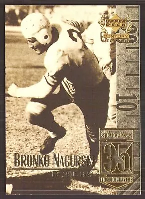 1999 Upper Deck Century Legends Football Card #35 Bronko Nagurski • $1.49