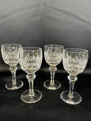 Set Of 4 Crystal Sherry Cordials Etched Glasses • $39.99