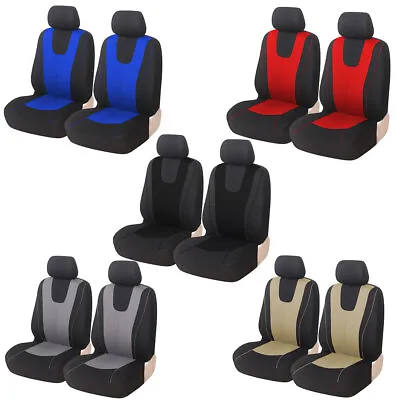 Auto Seat Covers For Car Truck SUV Van - Universal Protectors Full Set 2-Seat • $17.99