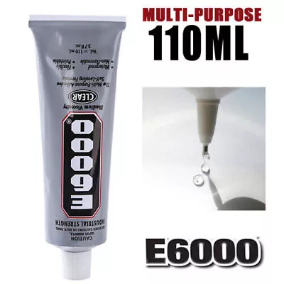 E6000 Glue 110ml Adhesives Multipurpose Gem Rhinestones Crafts Jewellry NEW • £7.89