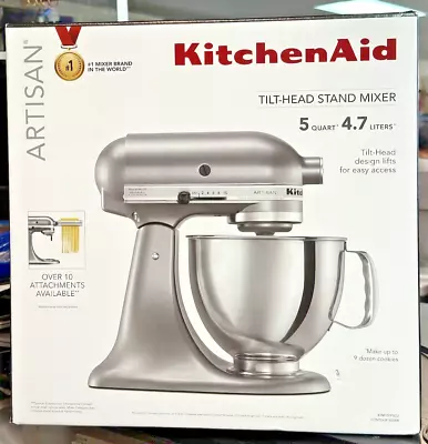 KitchenAid Artisan 5 Quart Tilt-Head Stand Mixer Contour Silver KSM150PSCU   NEW • $270.75