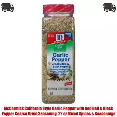 McCormick California Style Garlic Pepper Coarse Grind Seasoning 22 Oz • $11.34