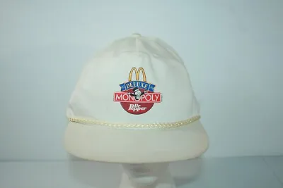 Vintage McDonalds Deluxe Monopoly Dr Pepper Snapback Rope Trucker Hat Cap • $29.99