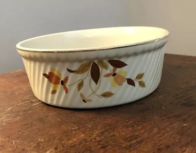 Vintage Hall’s Superior Jewel Homemakers Institute Baking Soufflé Dish 8” • $12