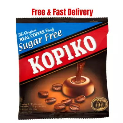 Kopiko Sugar Free Coffee Candy 75 G (Free&Fast Shipping-AU) • $4.10