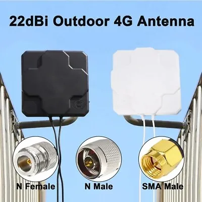 MIMO 4G LTE Outdoor Antenne External Dual Polarization Panel Directional Aerial • $29.99