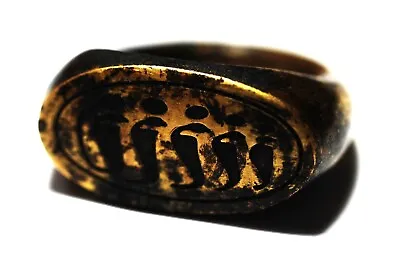 Zurqieh - Ad12110- Ancient Egypt. New Kingdom Large Gold  Ring . 1250 B.c • $15500