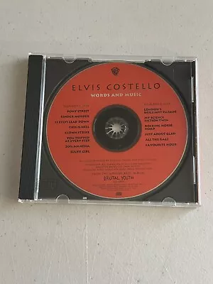 Elvis Costello: Words & Music / Promo CD / Songs & Interview • $10.99