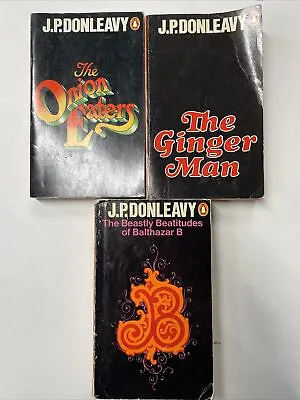 3x J.P.Donleavy Penguin Orange Vintage Book Bundle • £14.99