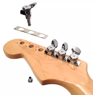 Hipshot Tuner Upgrade Kit For Fender Enclosed Griplock Tuners Chrome With UMP • $182.68