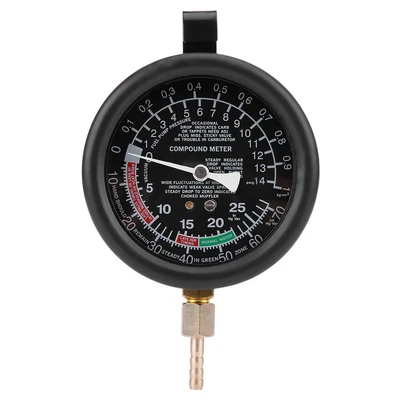 $32.73 • Buy Auto Engine Vacuum Fuel Pump&Vacuum Tester Gauge Carburetor Pressure Diagnostics