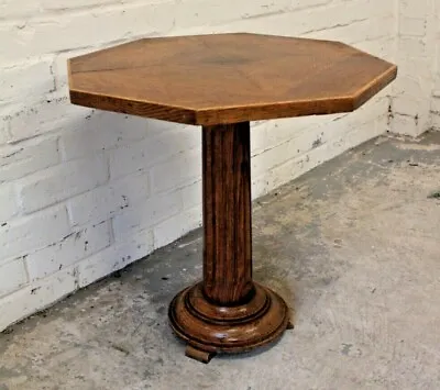 £95 • Buy Antique Victorian Oak Lamp Wine Side Table Jardiniere Stand (Can Deliver)