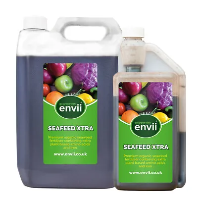 Envii SeaFeed Xtra Organic Liquid Seaweed Fertiliser - Multipurpose Plant Food • £11.99