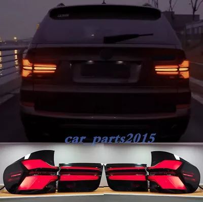 For BMW X5 X5M E70 Smoked Black LED Rear Lamps Taillights Dynamic Signal 2007-13 • $500.39