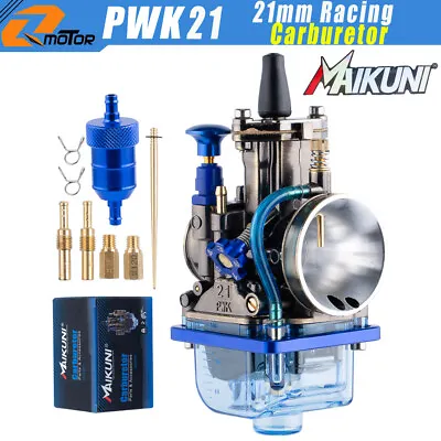 21mm PWK 21 Racing Carburetor For 2 Stroke 50 To 100cc Mortorcycle Scooter Dirt • $49.99