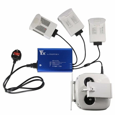 $74.99 • Buy DJI Phantom 4 Pro Plus Charger Intelligent 3 In 1 Multi Batteries Charging Hub