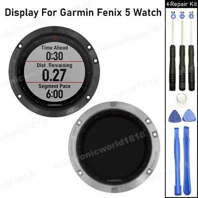 For Garmin Fenix 5 GPS Sport Watch LCD Screen Display Frame Cover Glass Part NEW • $121.54