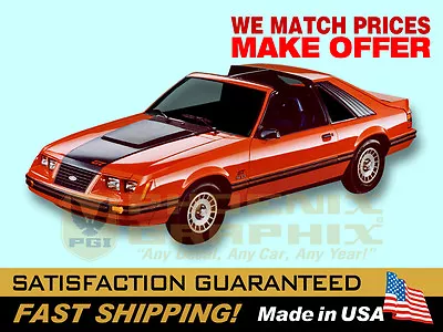 1983 1984 Mustang GT Decals & Stripes Kit • $109