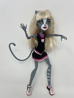 Monster High Doll Meowlody Fearleading Team Werecat Go Monster High Fast Ship! • $29.99