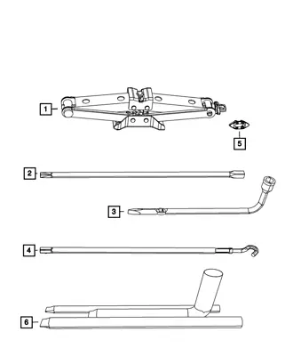 New Genuine Mopar Turnbuckl Jack Assembly OE 68237111AA • $10.21