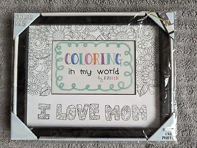 *NIB* Coloring In My World Malden I LOVE MOM 4X6 Picture Frame Gift From Child • $9.99