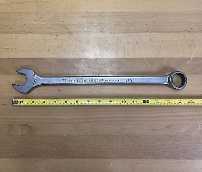 Proto Professional 1236 1-1/8'' 12 Point Chrome SAE Combination Wrench USA • $34.99