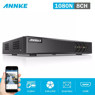 ANNKE 8CH HD 1080P Lite 5in1 DVR CTV Video Recorder For Security Camera System • $49.99