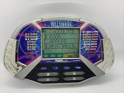 £11.49 • Buy Who Wants To Be A Millionaire Handheld Electronic Game Tiger 2000 Tested Works