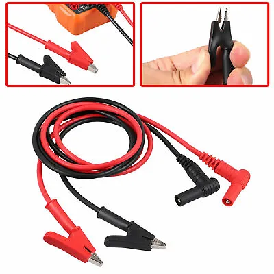 Electronic Test Lead Banana Plug To Alligator Clip Cable For Multimeter 3.28ft • $9.99